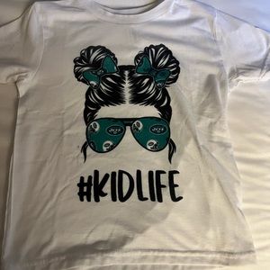 Kid Life Jets tee. Small shop made.